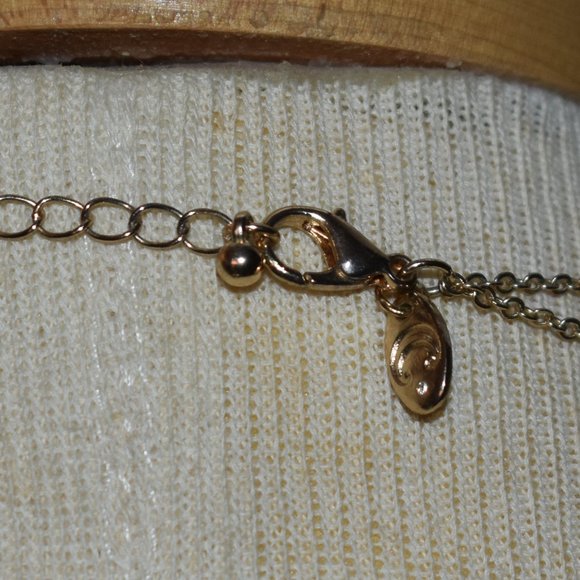 Turquoise & Gold-Plated Double Strand Necklace w/ Matching Earrings - Picture 8 of 11